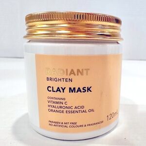 Rosa Acca Radiant Brighten Clay Mask Women's 120ml Hyaluronic Acid NEW SEALED‎